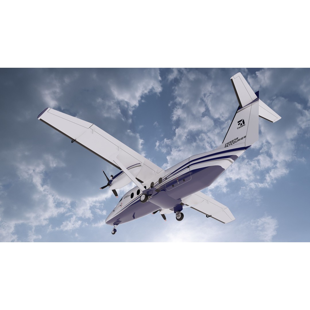 Cessna 408 SkyCourier 3D Model – Commercial Aircraft, SketchUp - View 23