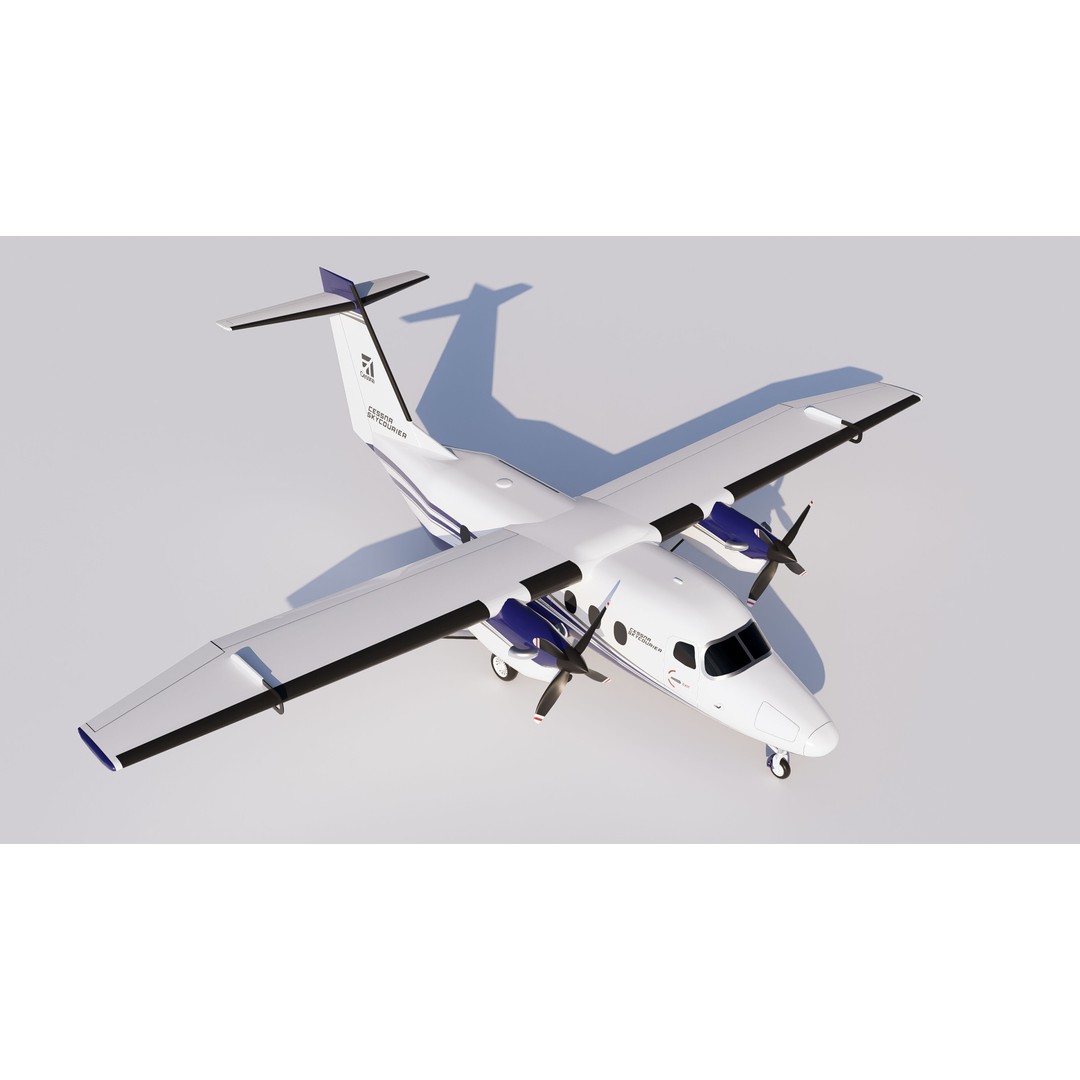 Cessna 408 SkyCourier 3D Model – Commercial Aircraft, SketchUp - View 24