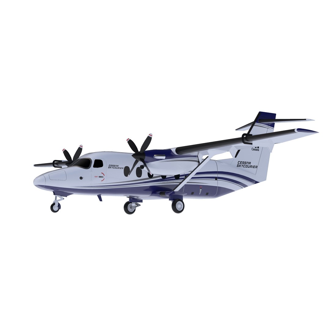 Cessna 408 SkyCourier 3D Model – Commercial Aircraft, SketchUp - View 3