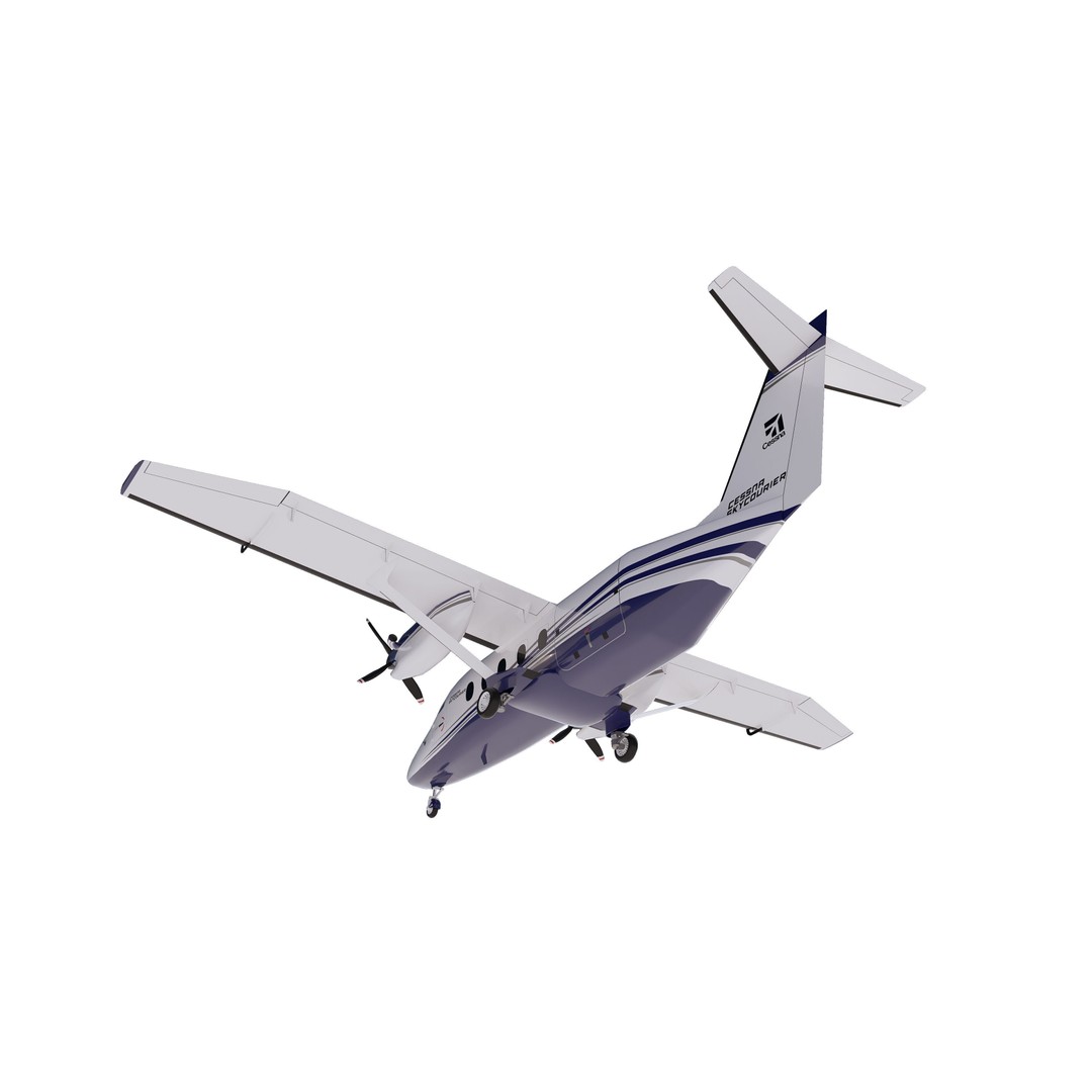 Cessna 408 SkyCourier 3D Model – Commercial Aircraft, SketchUp - View 5