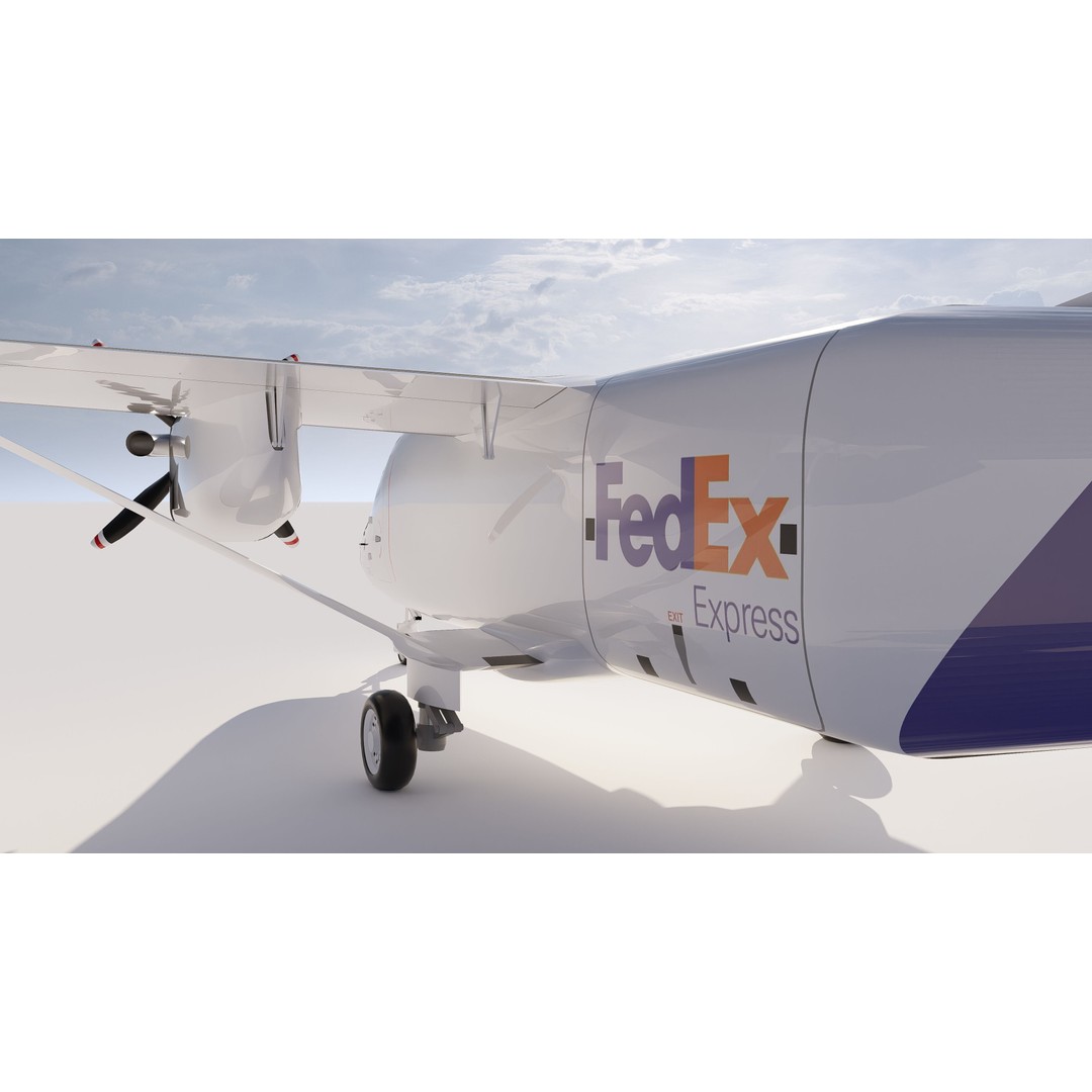 Cessna 408 SkyCourier 3D Model – Commercial Aircraft, SketchUp - View 9