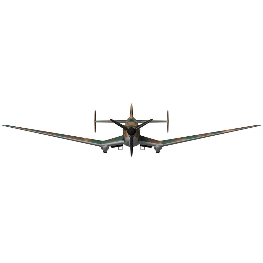Loire Nieuport LN411 3D Model – Military Bomber, FBX, High Poly - View 13