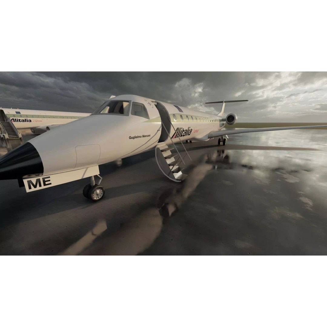 EMBRAER E170 A and E145 3D Model – Detailed Aircraft Asset, Lumion Ready - View 14