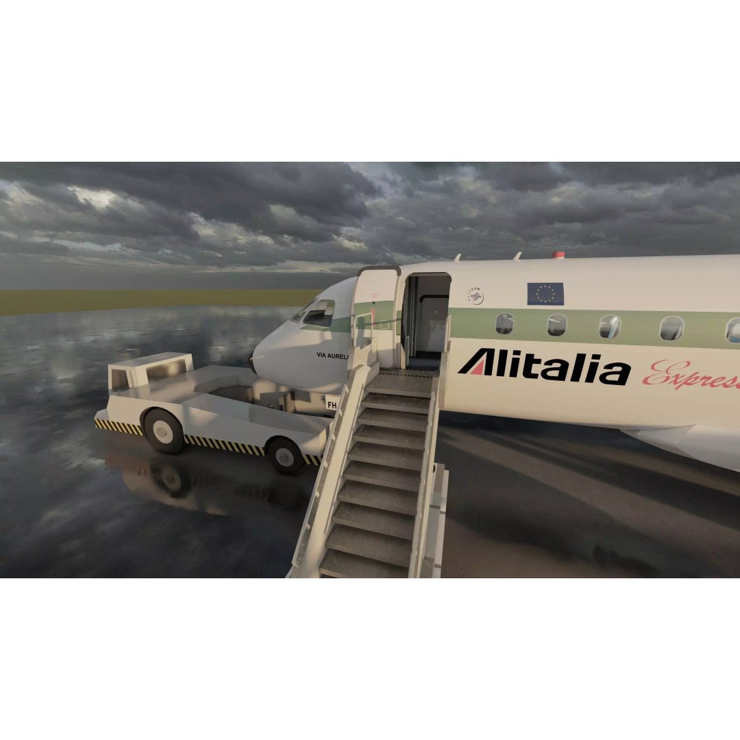 EMBRAER E170 A and E145 3D Model – Detailed Aircraft Asset, Lumion Ready - View 29
