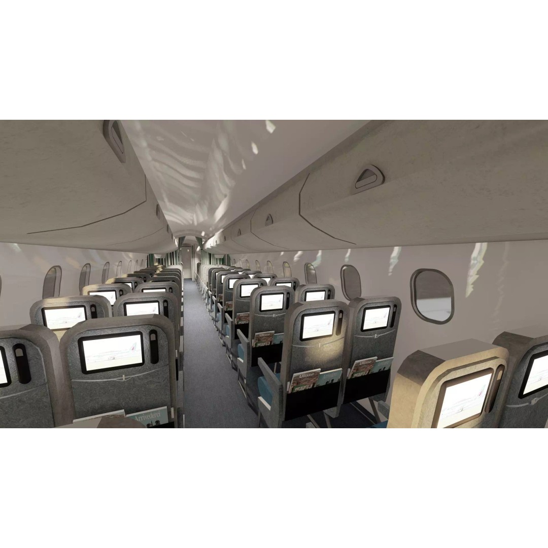 EMBRAER E170 A and E145 3D Model – Detailed Aircraft Asset, Lumion Ready - View 36