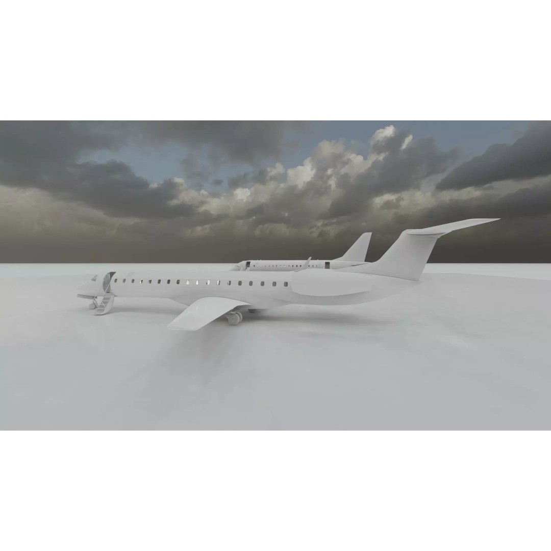 EMBRAER E170 A and E145 3D Model – Detailed Aircraft Asset, Lumion Ready - View 39