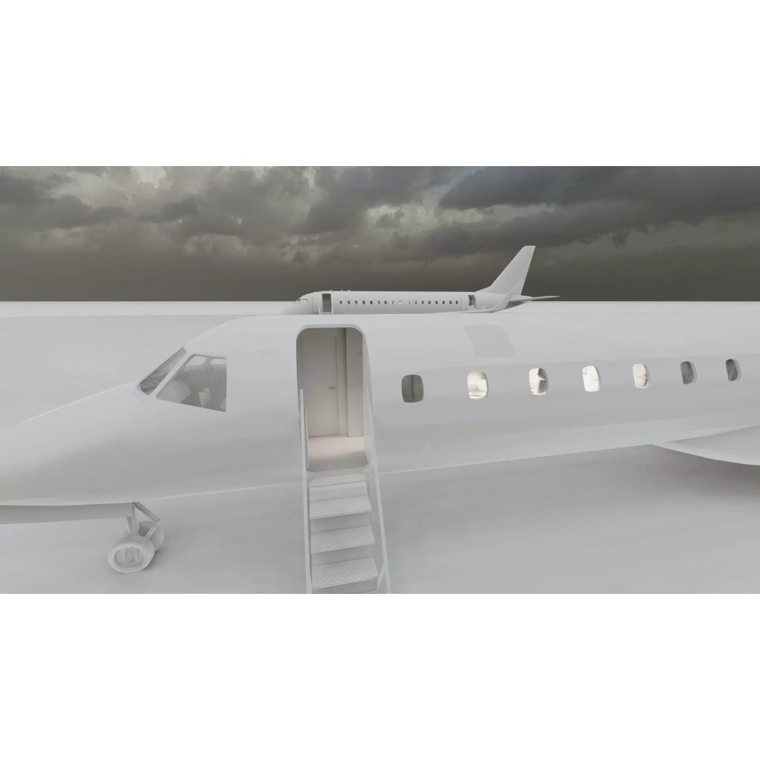 EMBRAER E170 A and E145 3D Model – Detailed Aircraft Asset, Lumion Ready - View 42