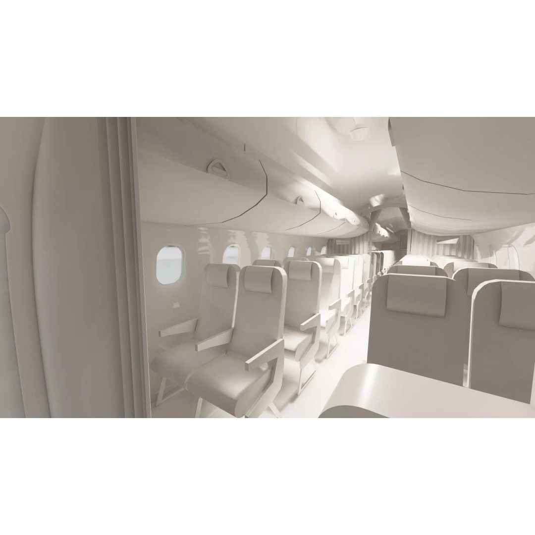 EMBRAER E170 A and E145 3D Model – Detailed Aircraft Asset, Lumion Ready - View 47