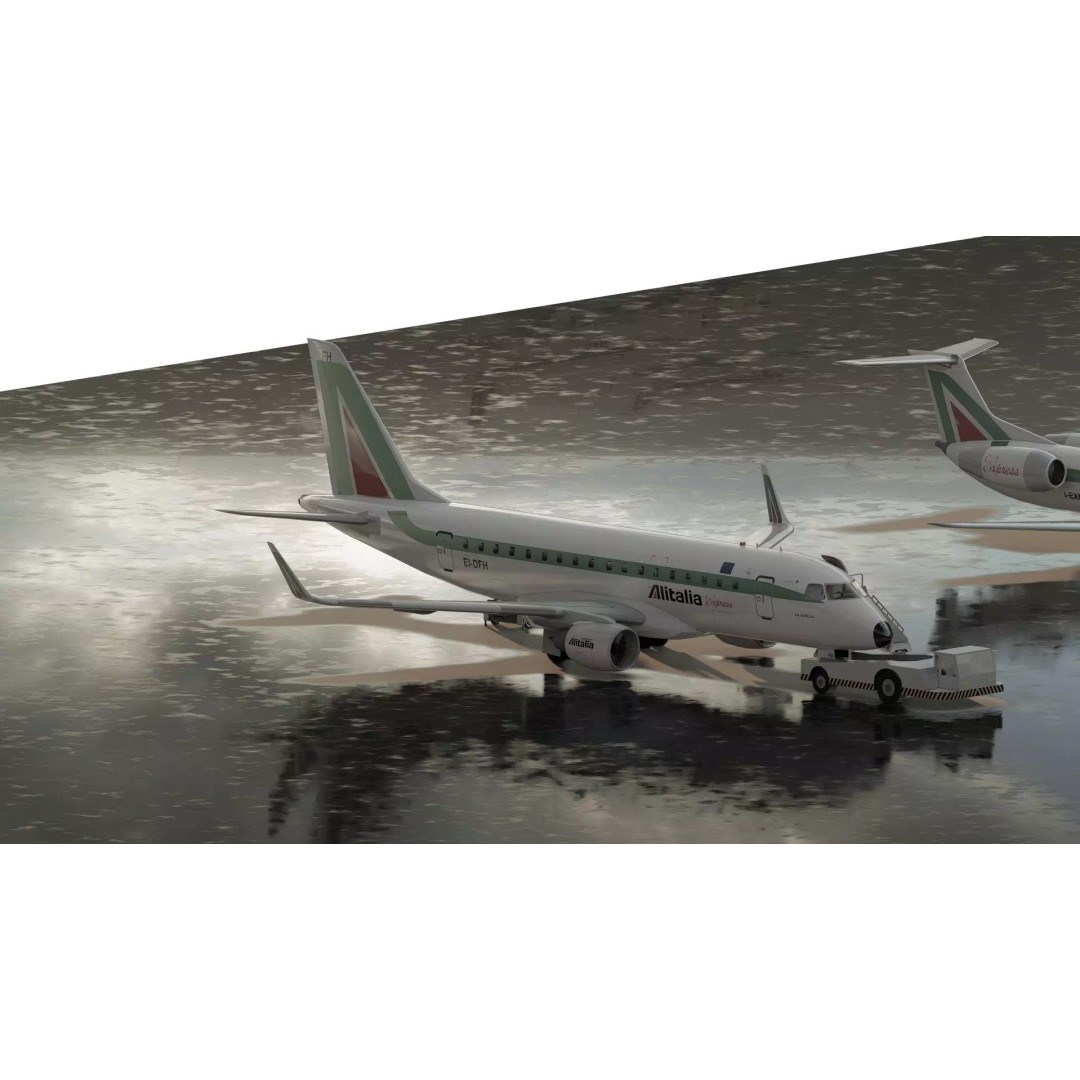 EMBRAER E170 A and E145 3D Model – Detailed Aircraft Asset, Lumion Ready - View 5