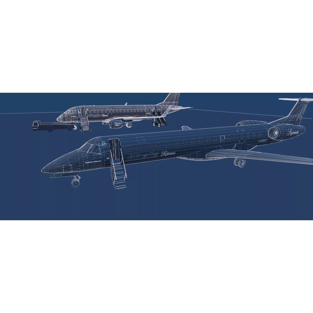 EMBRAER E170 A and E145 3D Model – Detailed Aircraft Asset, Lumion Ready - View 50
