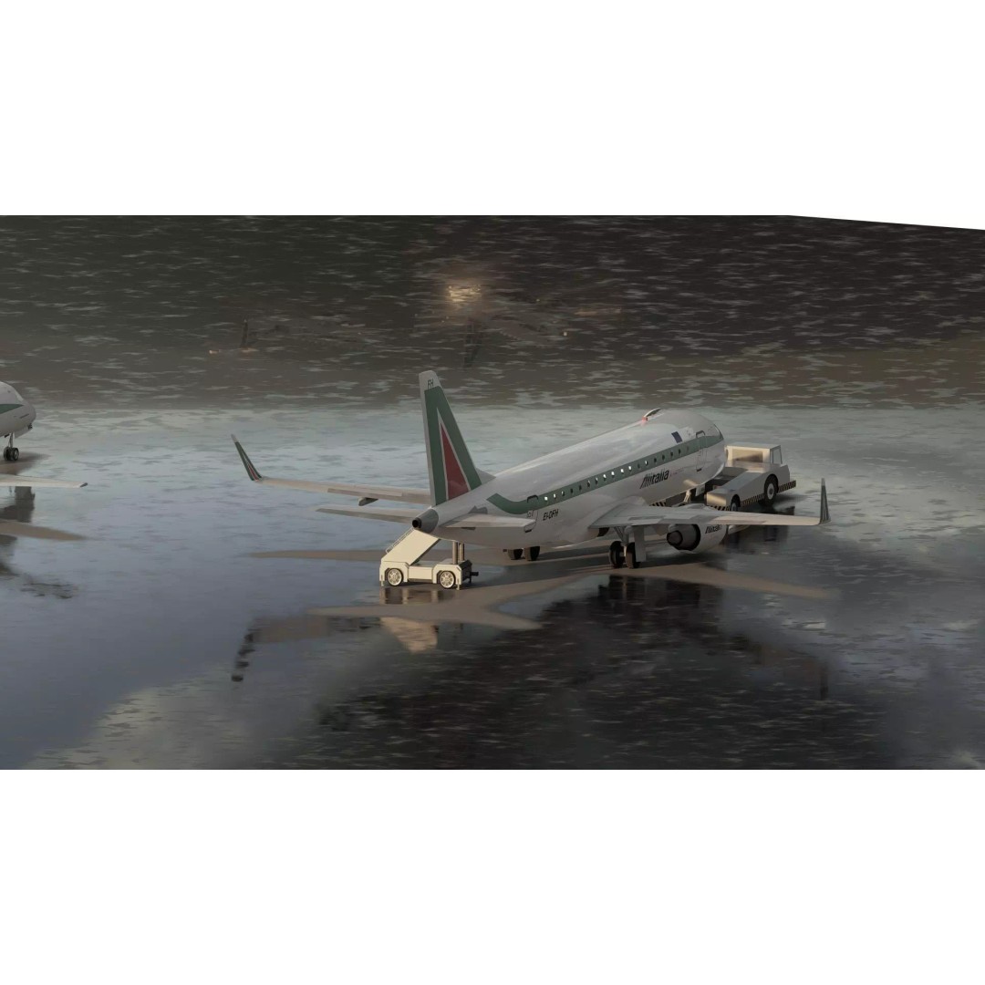 EMBRAER E170 A and E145 3D Model – Detailed Aircraft Asset, Lumion Ready - View 7