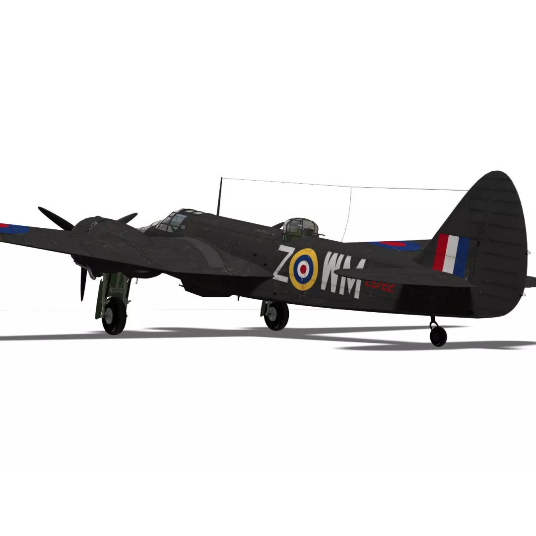 Bristol Blenheim MK-IV 3D Model – High Poly Aircraft, FBX - View 15