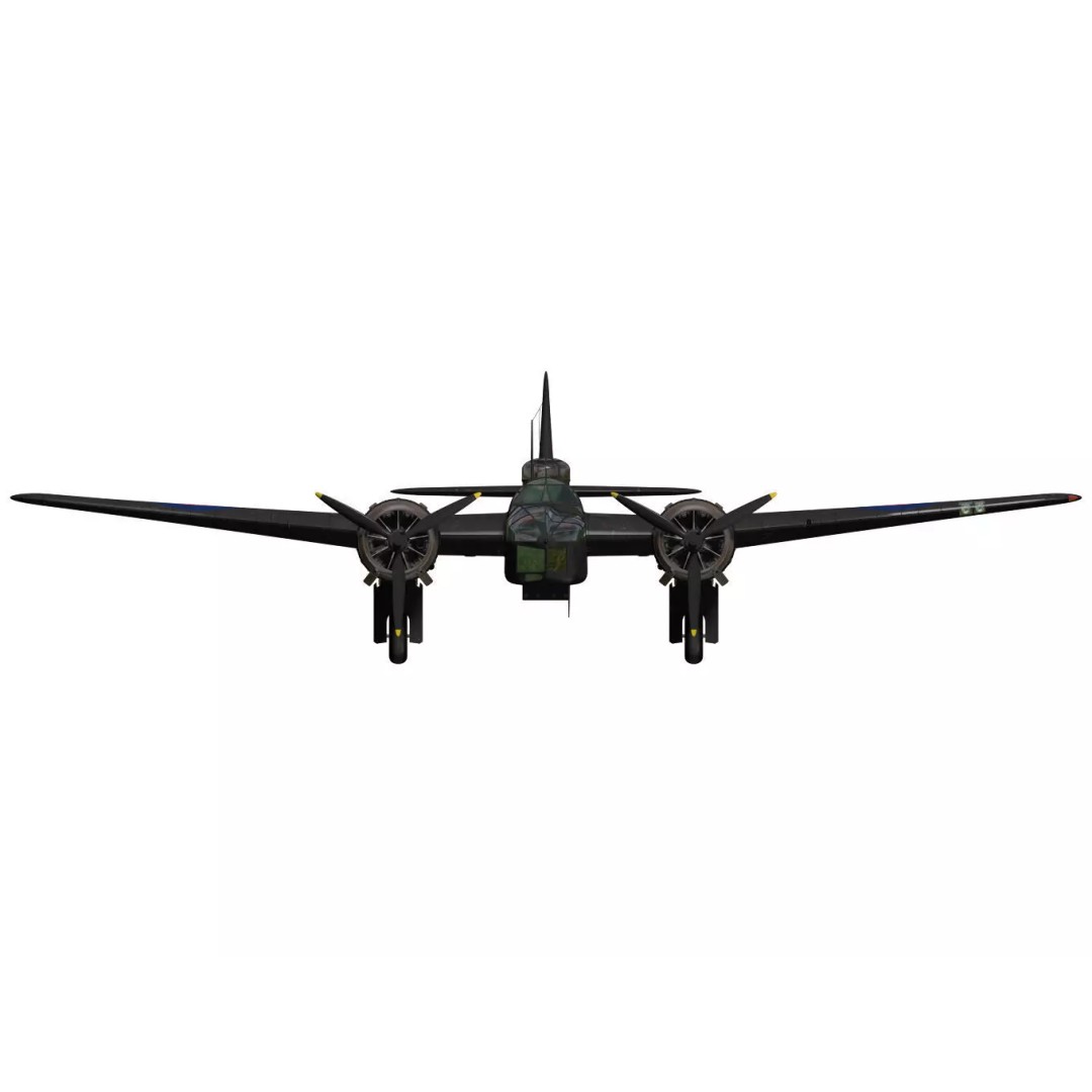 Bristol Blenheim MK-IV 3D Model – High Poly Aircraft, FBX - View 4