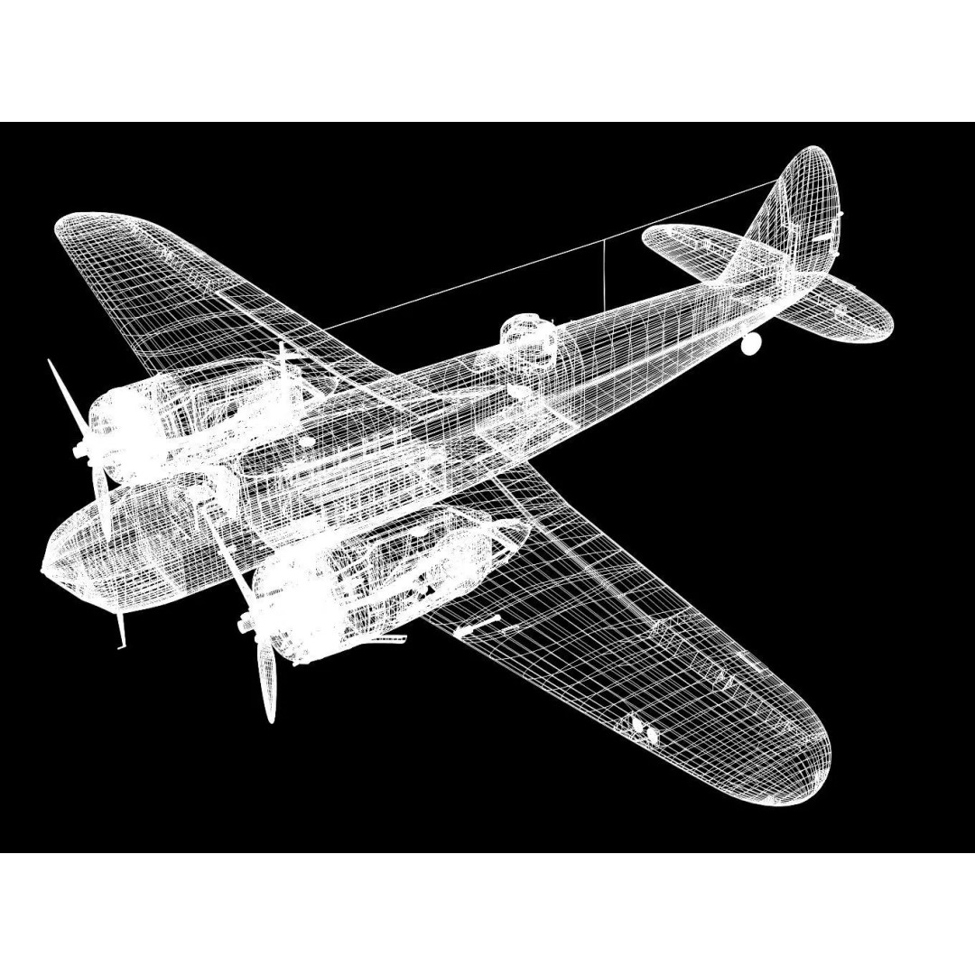 Bristol Blenheim MK-IV 3D Model – High Poly Aircraft, FBX - View 8