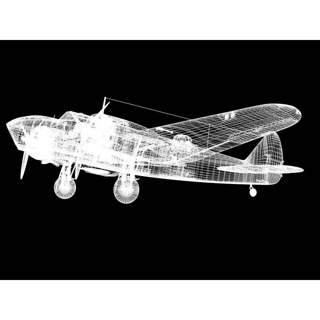 Bristol Blenheim MK-IV 3D Model – High Poly Aircraft, FBX - View 9