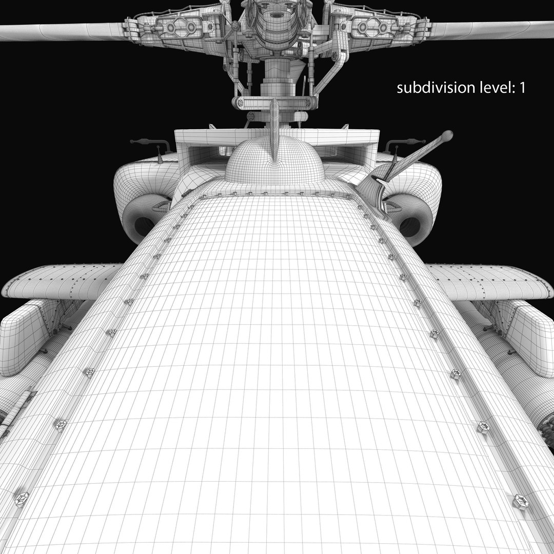 AH64A Apache Helicopter 3D Model – Low Poly Game Asset, FBX, PBR Textures - View 45