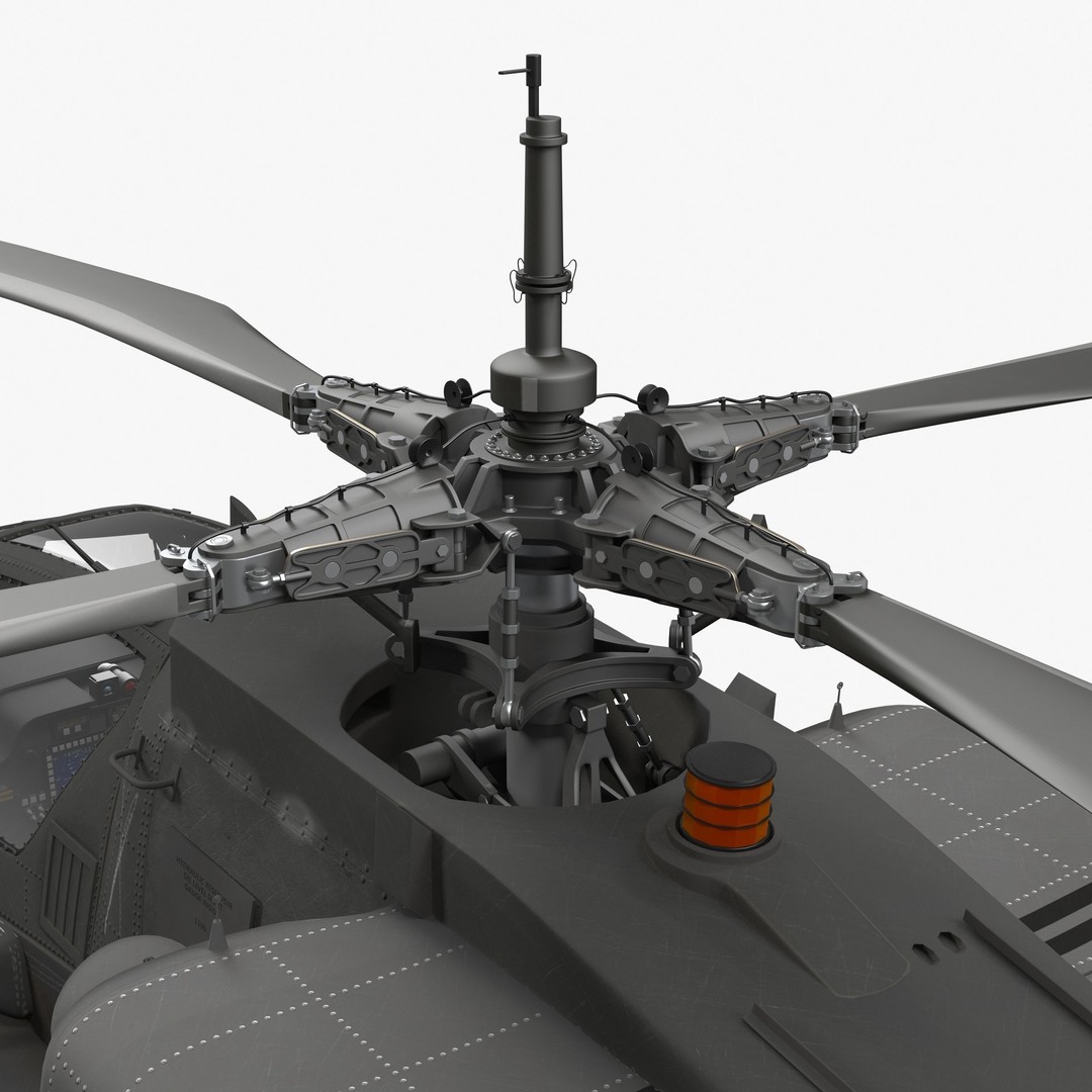 AH64A Apache Helicopter 3D Model – Low Poly Game Asset, FBX, PBR Textures - View 52