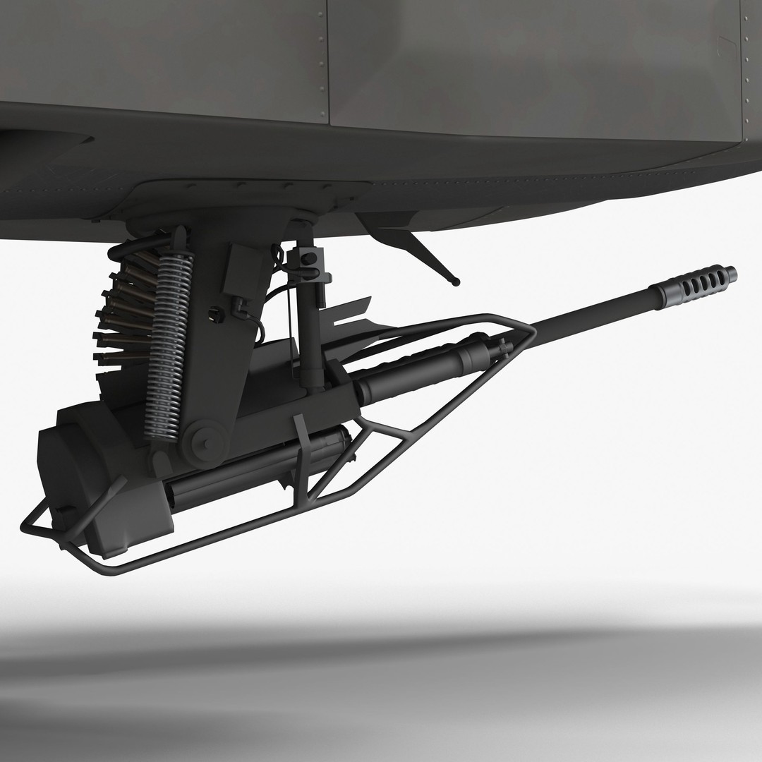 AH64A Apache Helicopter 3D Model – Low Poly Game Asset, FBX, PBR Textures - View 61