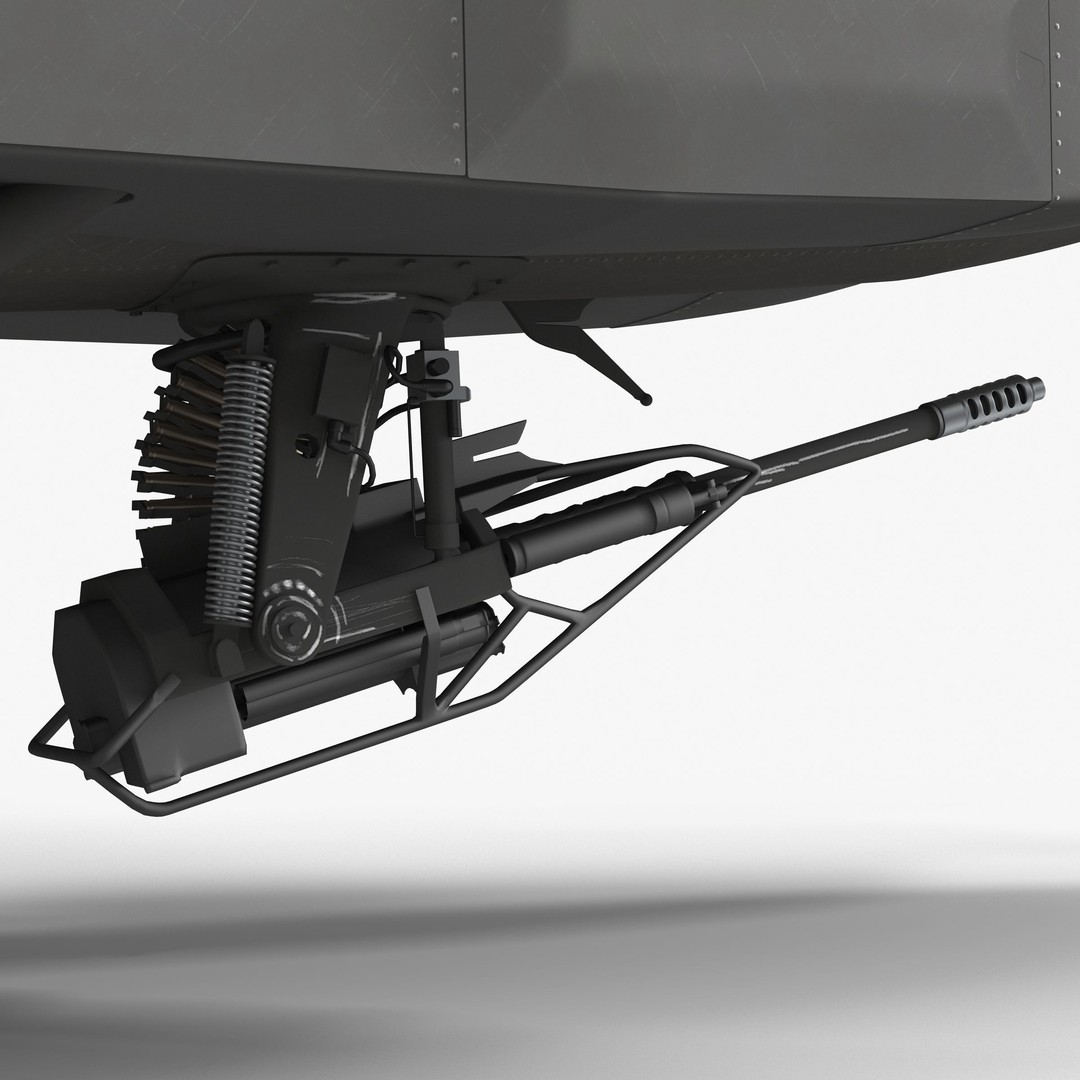 AH64A Apache Helicopter 3D Model – Low Poly Game Asset, FBX, PBR Textures - View 62