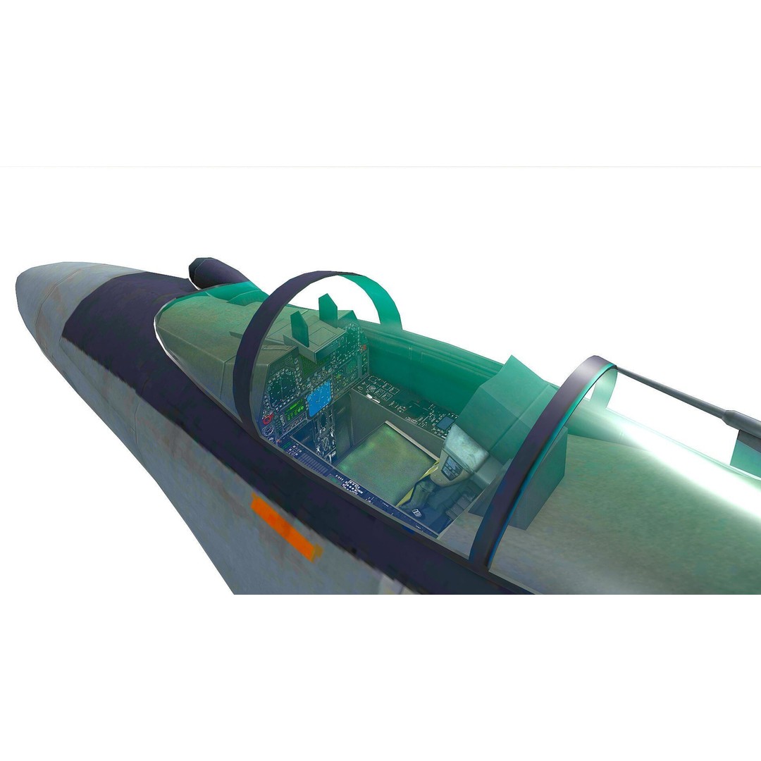 Sukhoi Su-35 3D Model – Low Poly Game-Ready Fighter Jet, FBX - View 18