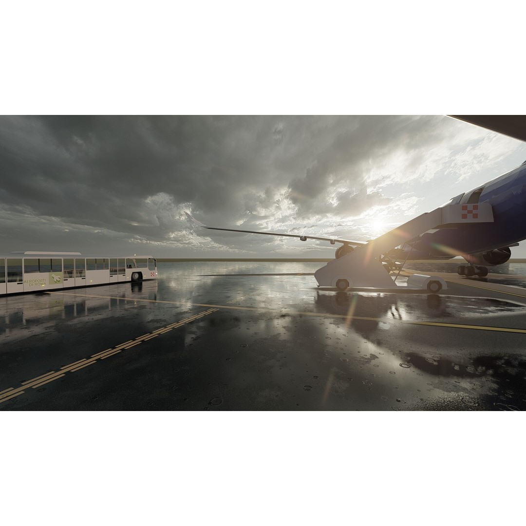 Airbus A330-202 3D Model – Detailed Aircraft Asset for Rendering - View 17