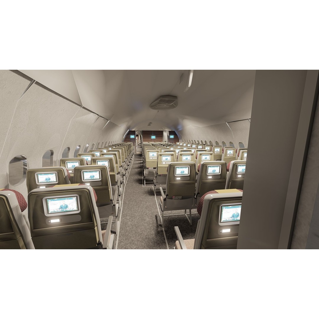 Airbus A330-202 3D Model – Detailed Aircraft Asset for Rendering - View 21