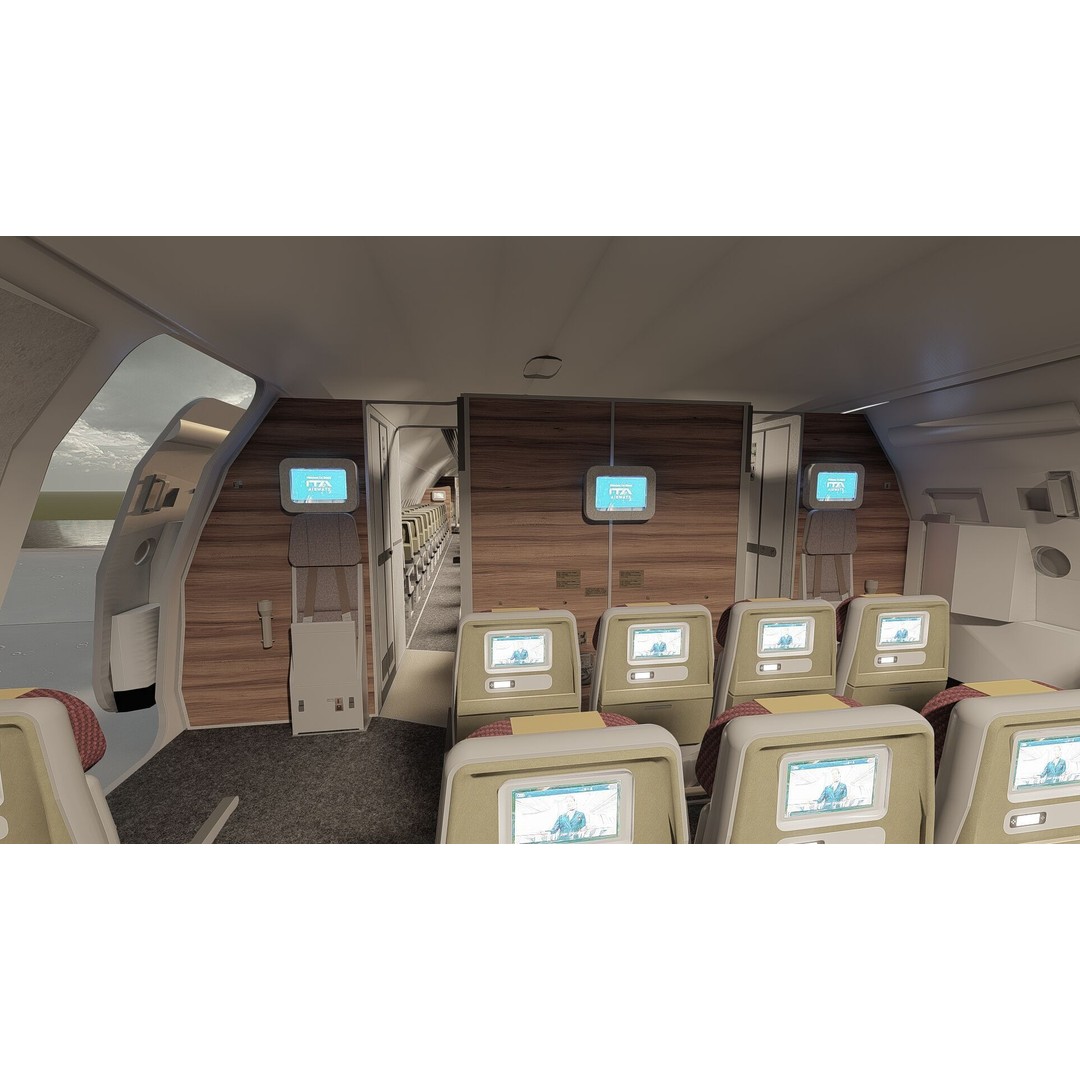 Airbus A330-202 3D Model – Detailed Aircraft Asset for Rendering - View 22