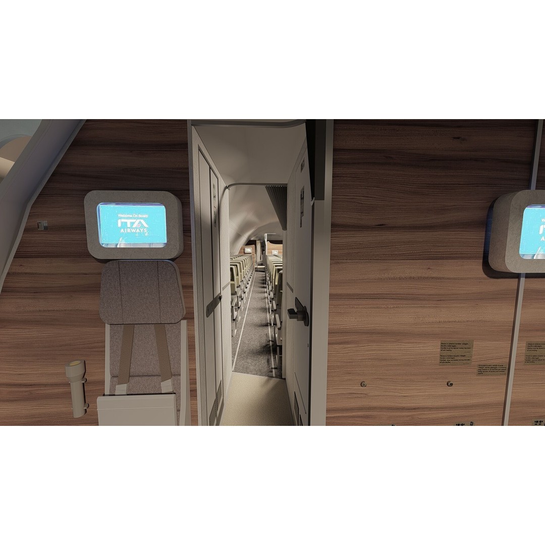 Airbus A330-202 3D Model – Detailed Aircraft Asset for Rendering - View 23