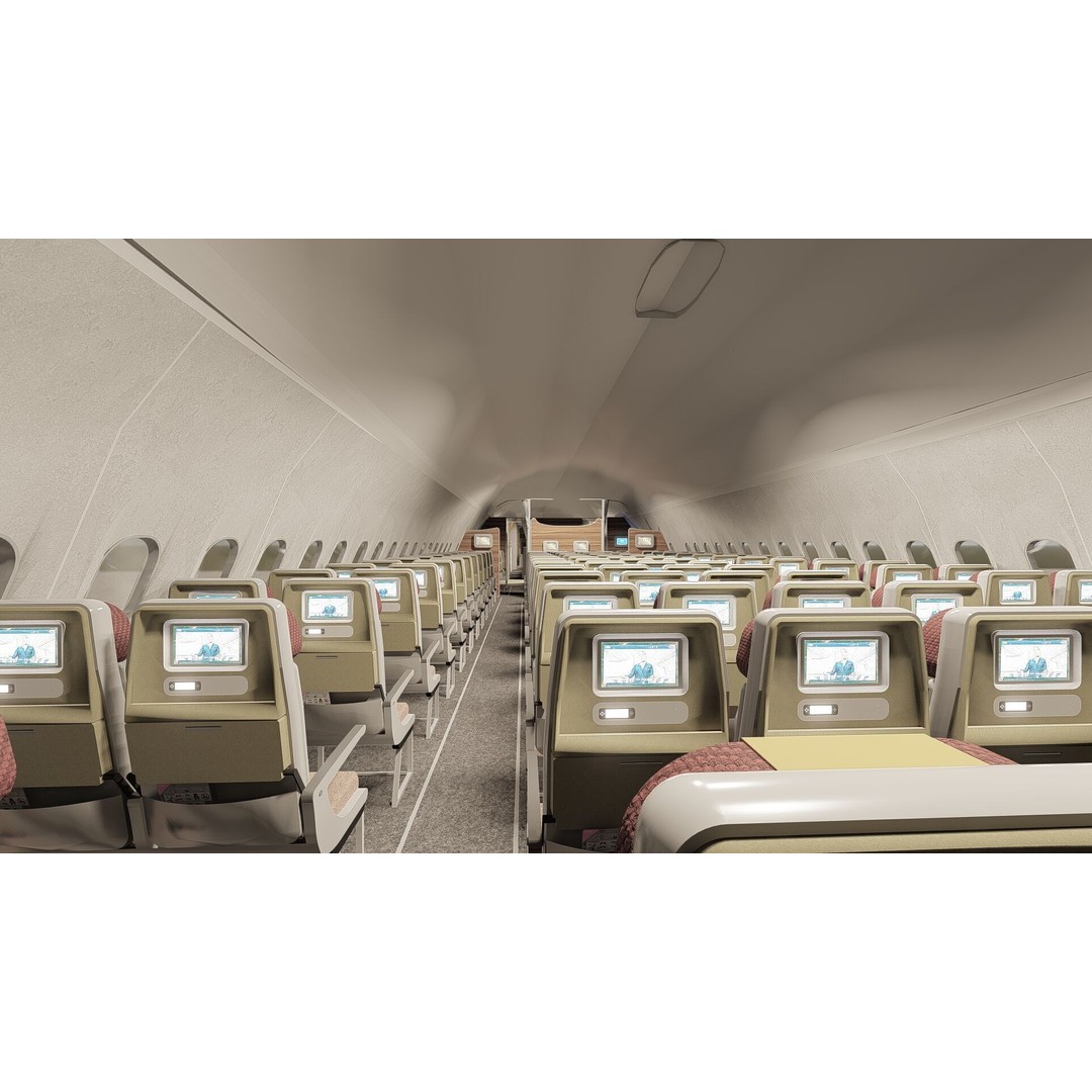 Airbus A330-202 3D Model – Detailed Aircraft Asset for Rendering - View 25