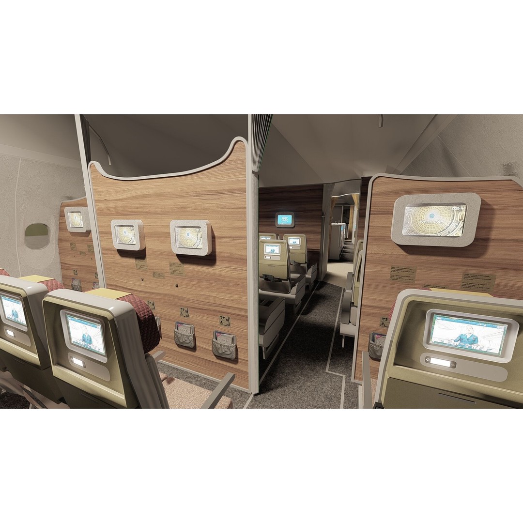 Airbus A330-202 3D Model – Detailed Aircraft Asset for Rendering - View 26
