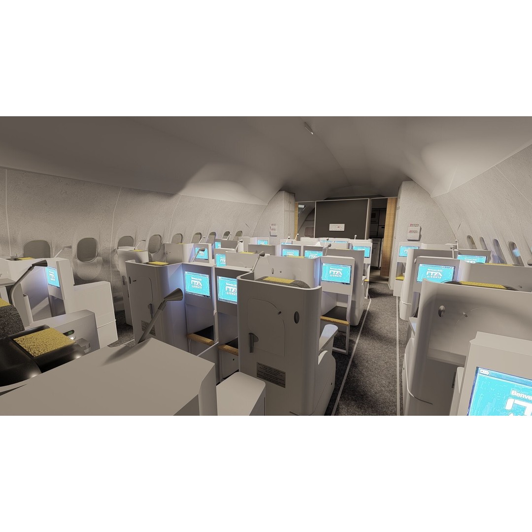 Airbus A330-202 3D Model – Detailed Aircraft Asset for Rendering - View 28