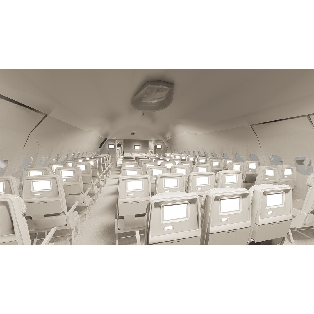 Airbus A330-202 3D Model – Detailed Aircraft Asset for Rendering - View 37