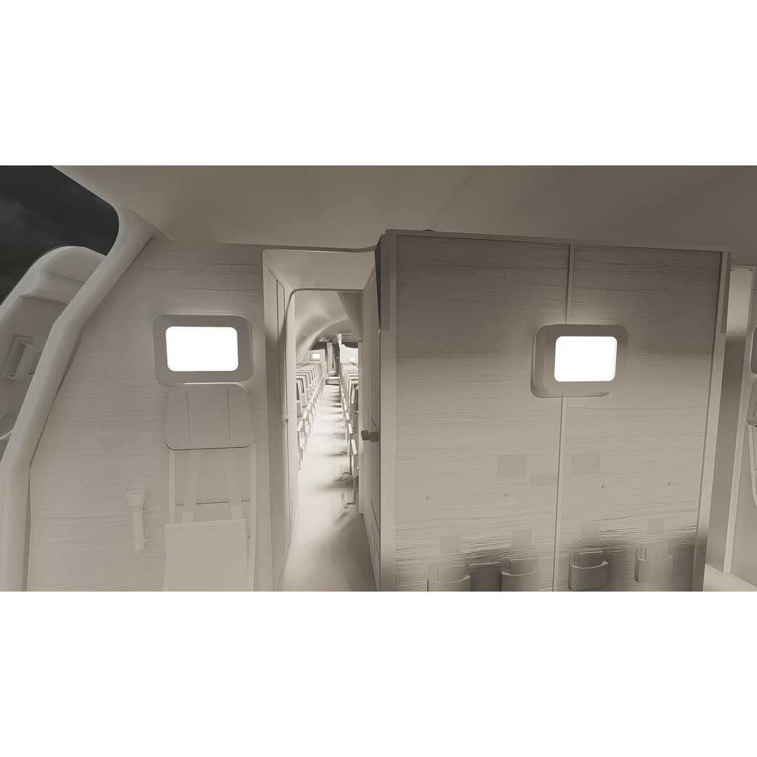 Airbus A330-202 3D Model – Detailed Aircraft Asset for Rendering - View 38