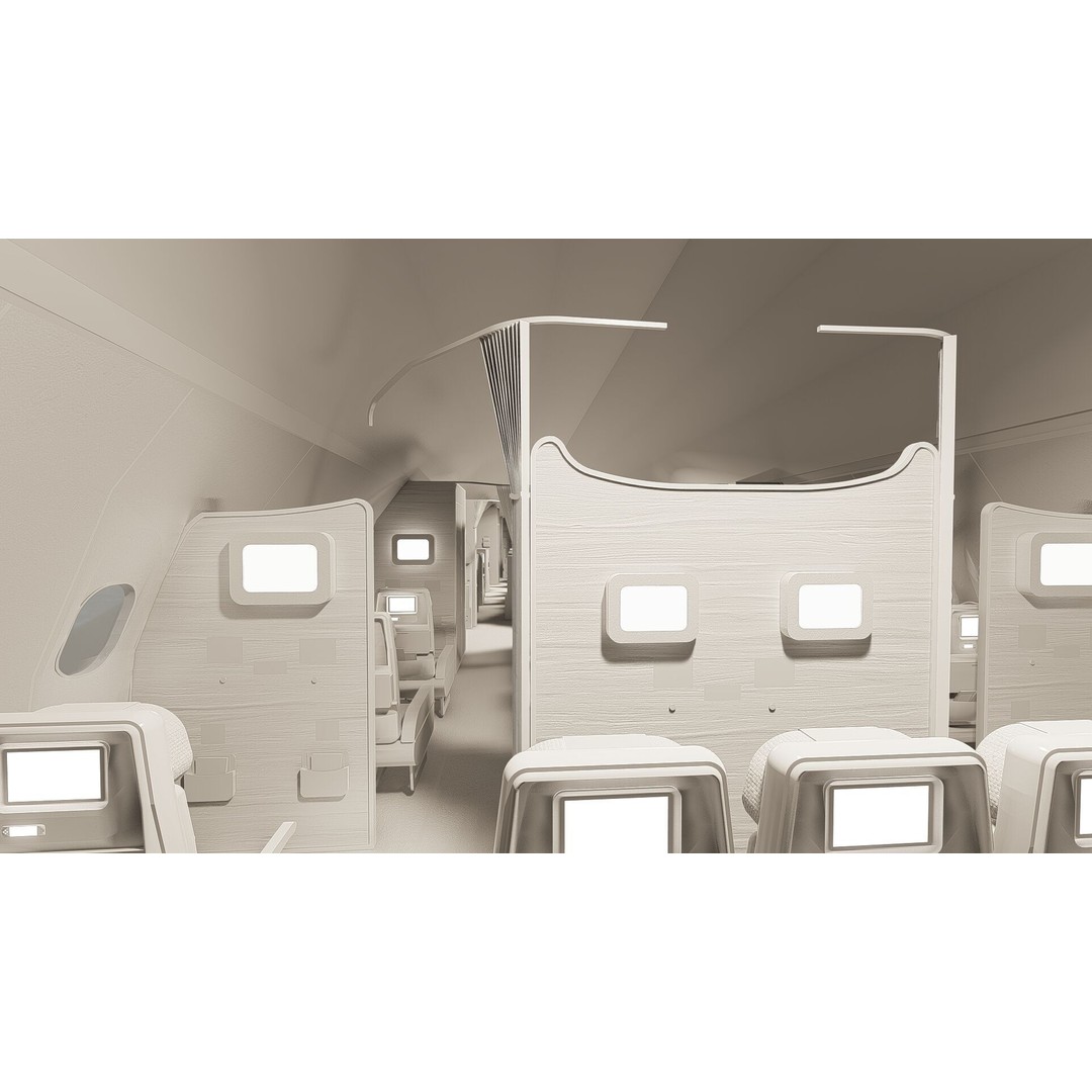 Airbus A330-202 3D Model – Detailed Aircraft Asset for Rendering - View 39