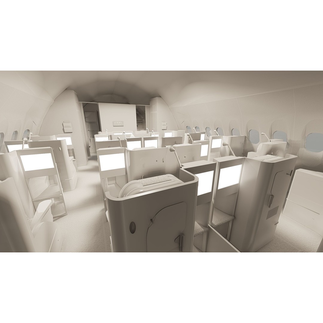 Airbus A330-202 3D Model – Detailed Aircraft Asset for Rendering - View 40