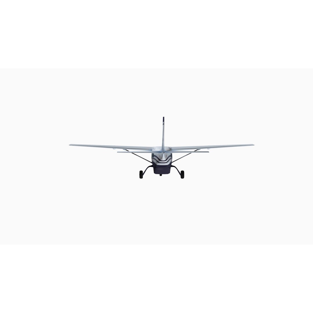 Cessna 208 Caravan 3D Model – Low Poly Game Asset, FBX, OBJ - View 10