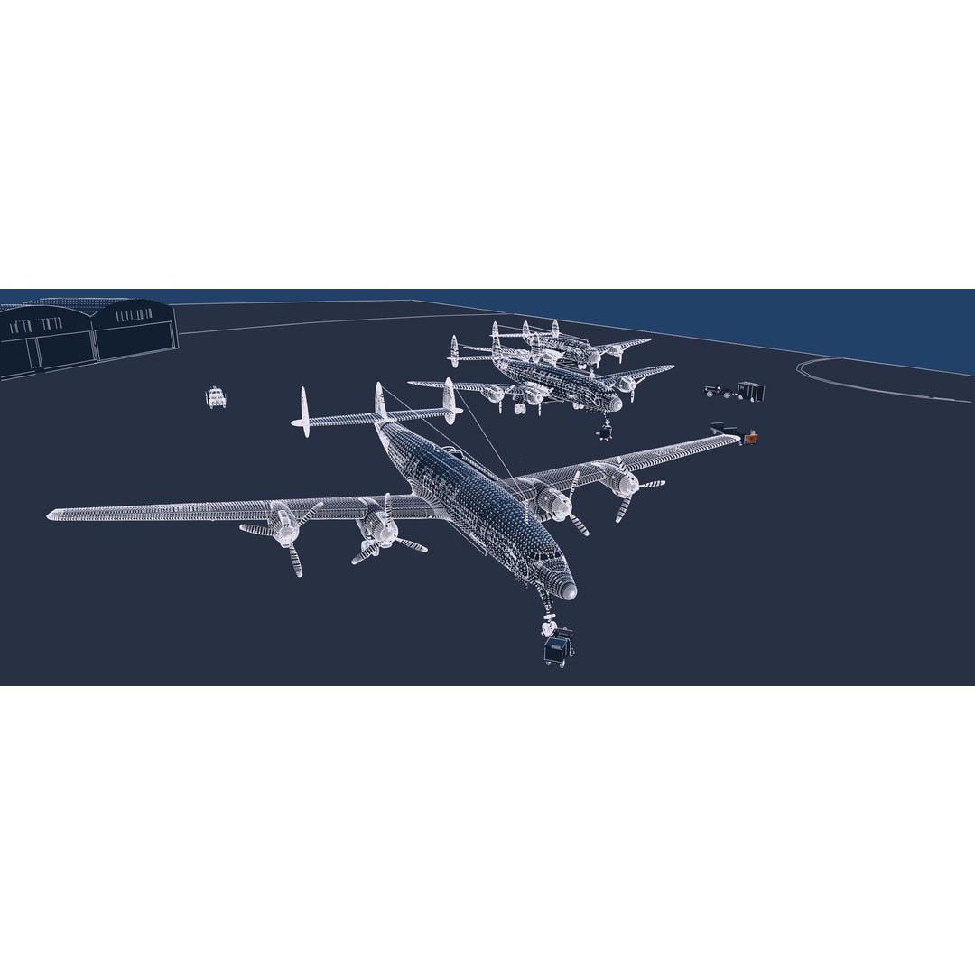 Constellation L-749 3D Model – Detailed Aircraft, SketchUp & Lumion Formats