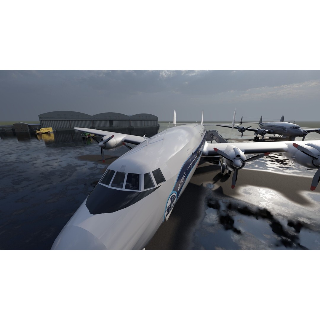 Constellation L-749 3D Model – Detailed Aircraft, SketchUp & Lumion Formats - View 17