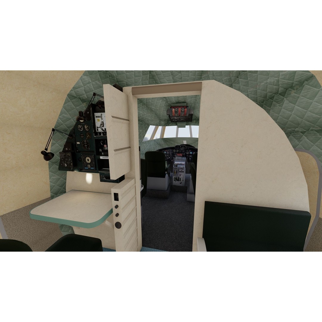 Constellation L-749 3D Model – Detailed Aircraft, SketchUp & Lumion Formats - View 26