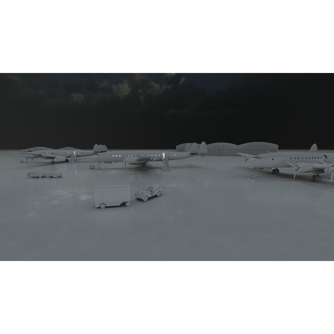 Constellation L-749 3D Model – Detailed Aircraft, SketchUp & Lumion Formats - View 39