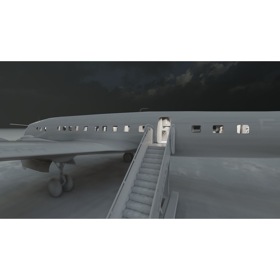 Constellation L-749 3D Model – Detailed Aircraft, SketchUp & Lumion Formats - View 43