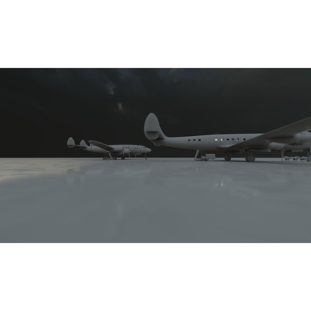 Constellation L-749 3D Model – Detailed Aircraft, SketchUp & Lumion Formats - View 47