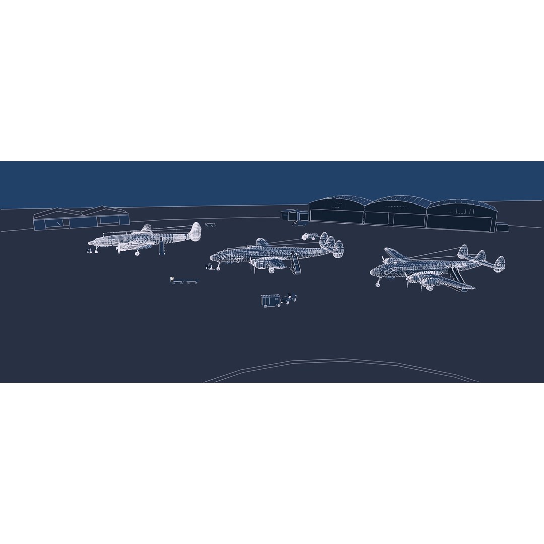 Constellation L-749 3D Model – Detailed Aircraft, SketchUp & Lumion Formats - View 48