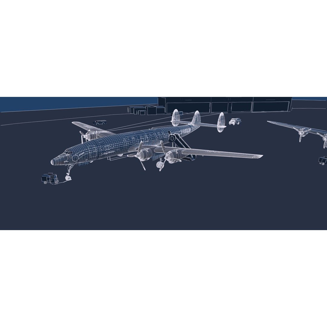 Constellation L-749 3D Model – Detailed Aircraft, SketchUp & Lumion Formats - View 50