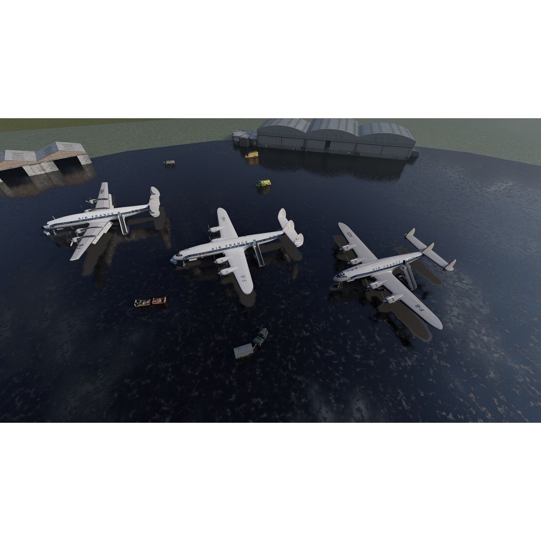 Constellation L-749 3D Model – Detailed Aircraft, SketchUp & Lumion Formats - View 6