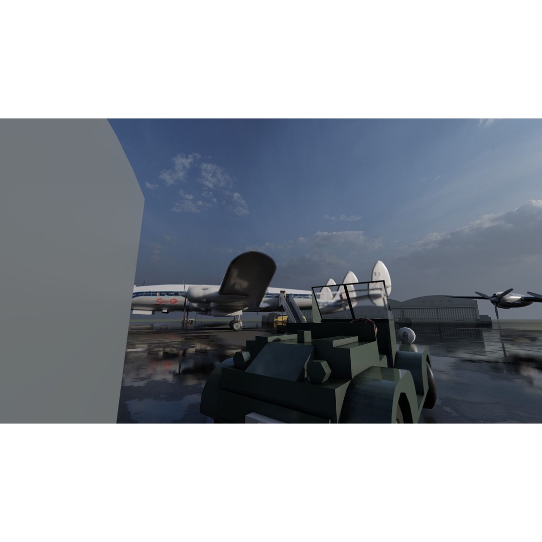 Constellation L-749 3D Model – Detailed Aircraft, SketchUp & Lumion Formats - View 7