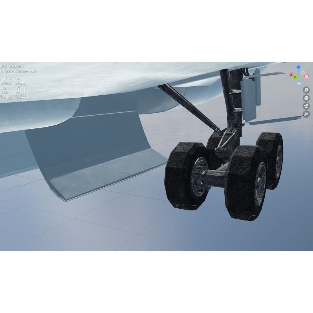 Boeing OC-135B Open Skies 3D Model – Low Poly Game Asset, FBX, OBJ - View 29