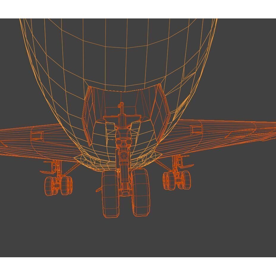 Boeing OC-135B Open Skies 3D Model – Low Poly Game Asset, FBX, OBJ - View 9