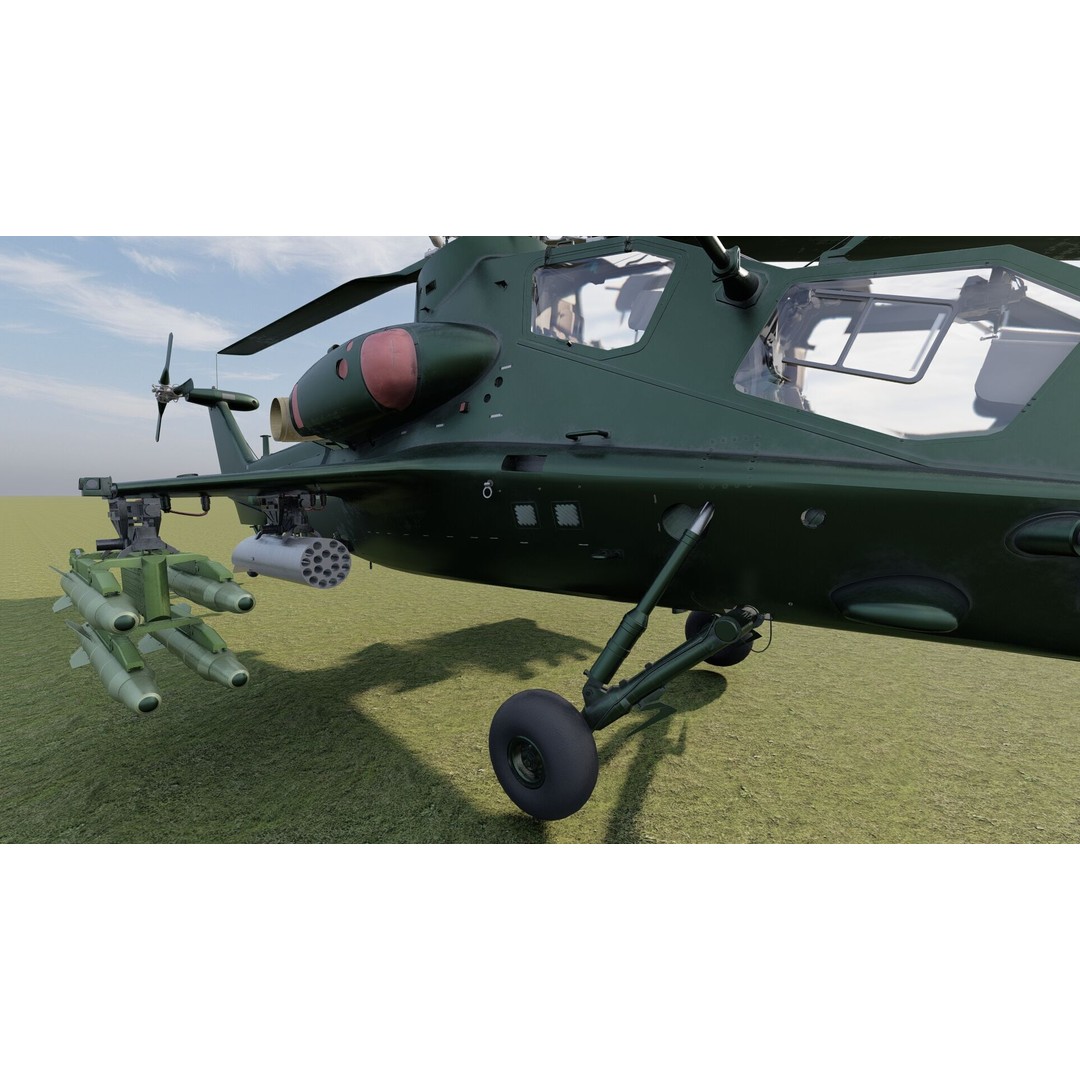 Changhe Z-10 3D Model – Detailed Helicopter Asset, FBX, OBJ - View 15