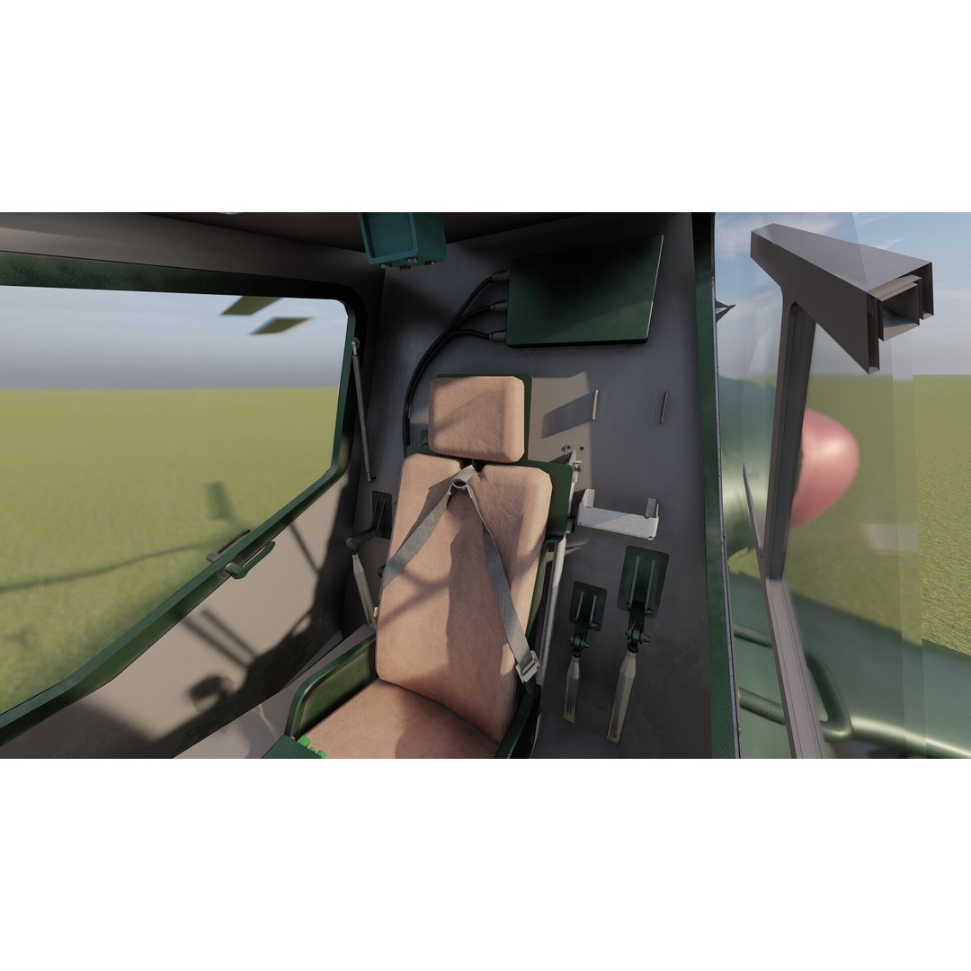 Changhe Z-10 3D Model – Detailed Helicopter Asset, FBX, OBJ - View 21